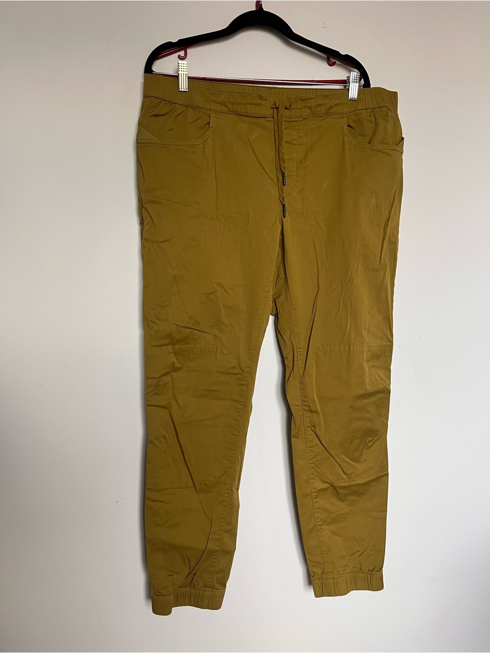 Black Diamond Men's Drawstring Joggers - Mustard Yellow